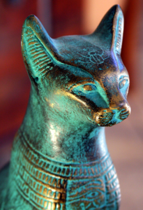 Egyptian cat statue