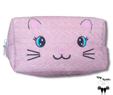 Pink cat themed make-up/stationary bag