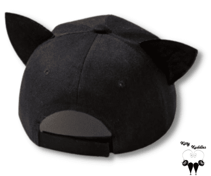 Adjustable baseball cap with cat ears