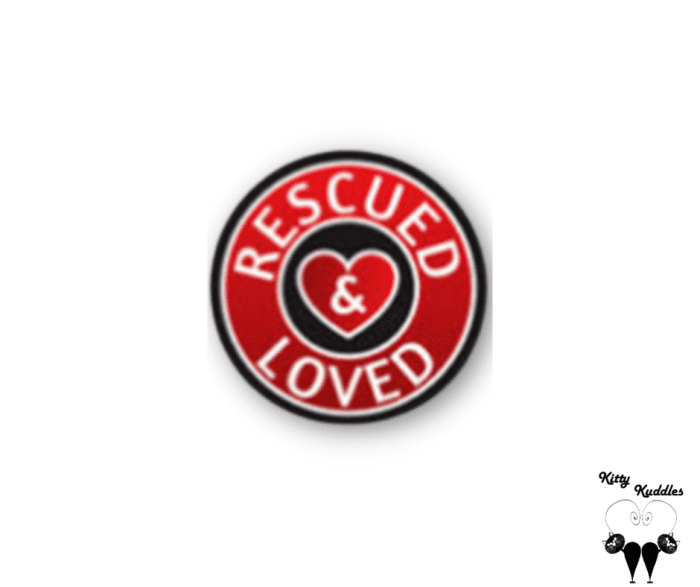Rescued & loved pet ID tag