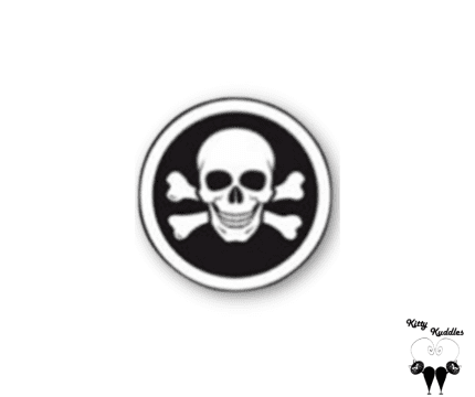 Skull & Crossbones pet ID tag