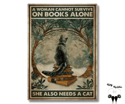 Canvas Sign - A woman cannot survive