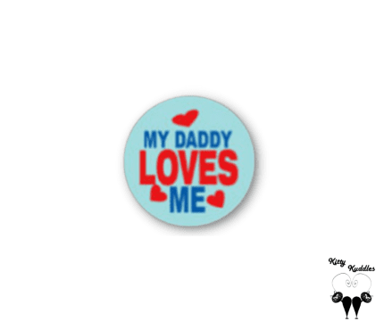 My Daddy Loves me pet ID tag