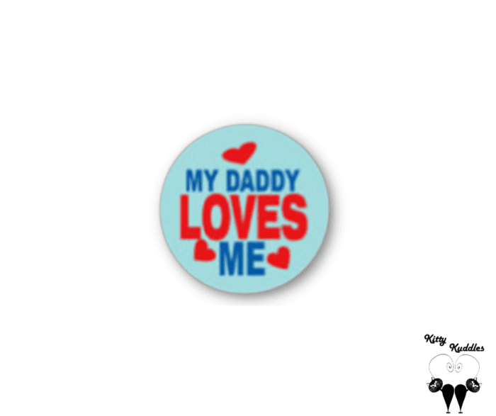 My Daddy Loves me pet ID tag
