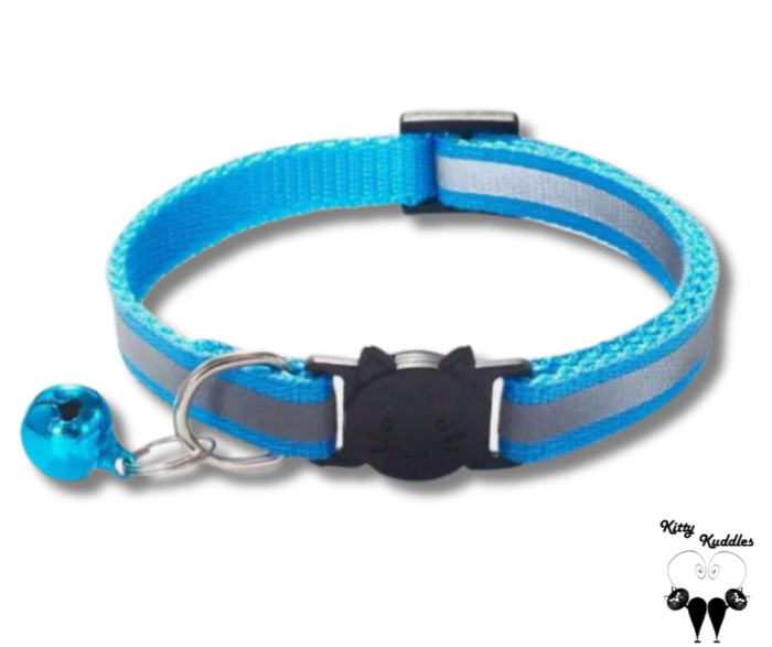 Reflective Cat collar (Light Blue)