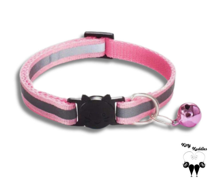 Reflective Cat collar (Light Pink)