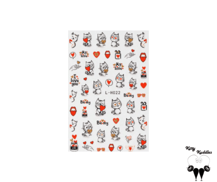 Cat Cute Cartoon Nail Art Stickers