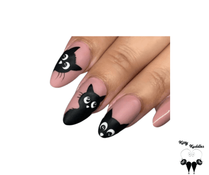 Black Cat Nail Art Stickers