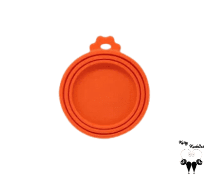 Pet tin food cover - Orange