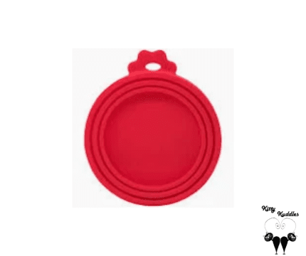 Pet tin food cover - Red