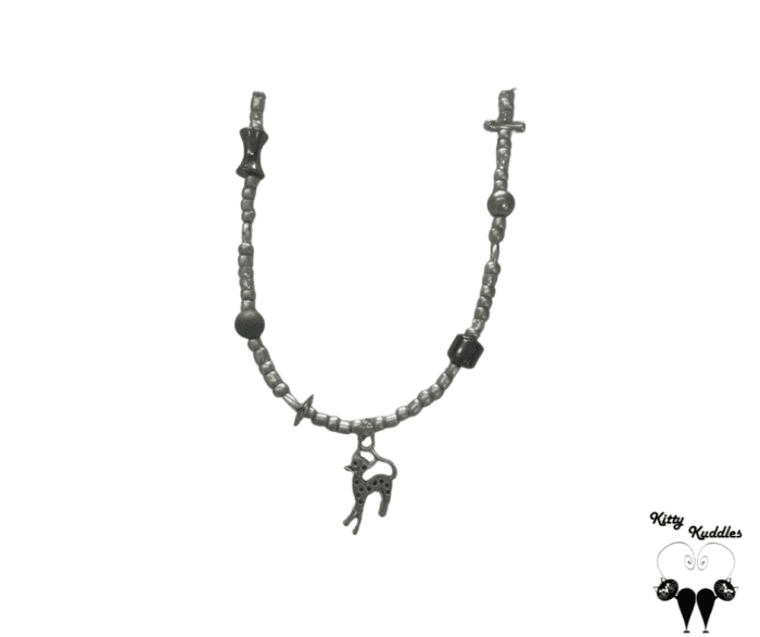 Slinky Cat Necklace Silver