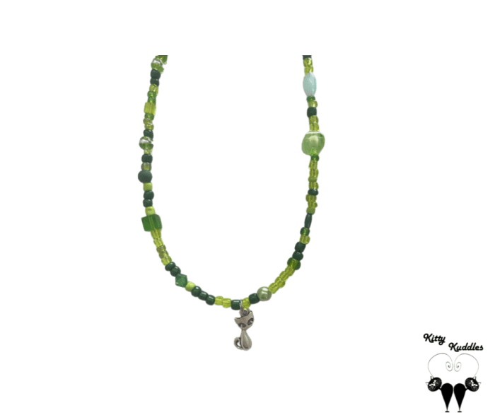 Aristo Cat Necklace Green