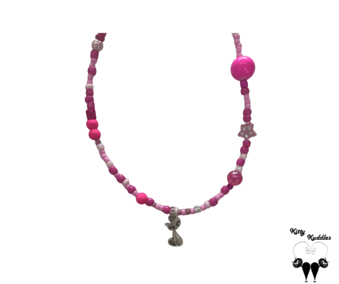 Aristo Cat Necklace Pink