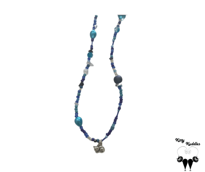 Kitten Necklace - Blue