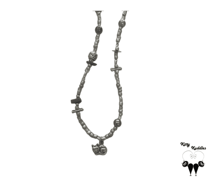 Kitten Necklace - Silver